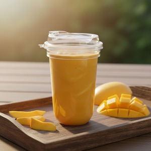Vaso con Tapa de Plástico PP en Forma de U de 500 ml, Color Personalizado, Fabricante para Marcas de Bebidas, Cafeterías, Restaurantes, Vasos para Llevar - Product Image 6