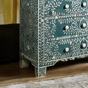 ILAHI's Bone Inlay <b>Drawer</b> Modern Design Agate Detailing <b>Storage</b> Portable Home Furniture - Product Image 6