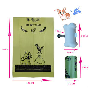 Custom Deep <b>Green</b> 50-Roll Eco-Friendly Thick Plastic Poop <b>Bags</b> Pet Dog <b>Waste</b> Disposal Wholesale From Taiwan - Product Image 2