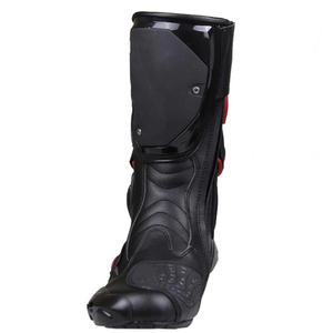 Bottes de moto à lacets en PVC de haute qualité Rohzen Sports ODM OEM personnalisées avec tige en cuir véritable et semelle extérieure en cuir véritable - Product Image 5
