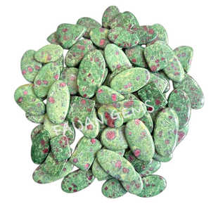 พลอยทับทิมจากธรรมชาติคุณภาพสูงอัญมณีทรงหลังเบี้ย1ชิ้นได้รับการปรับแต่งขนาดได้ราคาขายส่ง - Product Image 2