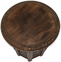 Table d'appoint et table basse modernes en bois, sculptées à la main, design Art Déco, pour salon, table de chevet, assemblage facile, vente en gros
