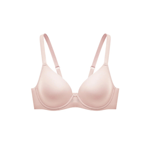 Sujetador Push-Up sin Costuras para Mujer, Copa 3/4, Tirantes Ajustables, Espalda en Y, Color Sólido, Transpirable, Tejido de Spandex/Nylon, Lavable a Máquina - Product Image 1