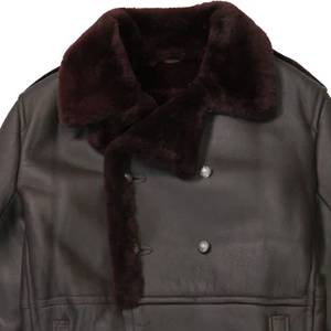 Premium Genuine Leather <b>Shearling</b> <b>Jacket</b> <b>Men</b> Luxury Winter Fur Coat Aviator Biker Warm Fashion Durable Fit - Product Image 3