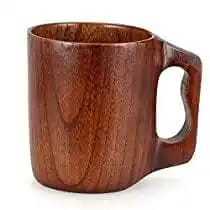 Taza de Café de Madera Maciza de Boca Ancha, Taza para Sopa, Ecológica, Duradera, a Prueba de Fugas, Diseño Clásico, Grano Natural, Taza de Té, Regalos Empresariales - Product Image 2