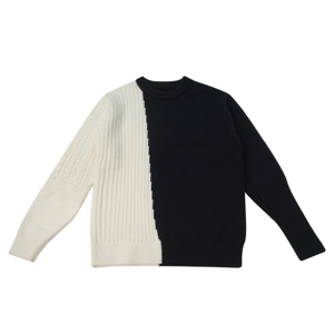 Maglione in Mohair <span class=keywords><strong>Basic</strong></span> personalizzato e minimalista comodo per il maglione in Mohair bianco e nero da uomo in stile elegante di tutti i giorni - Product Image 2