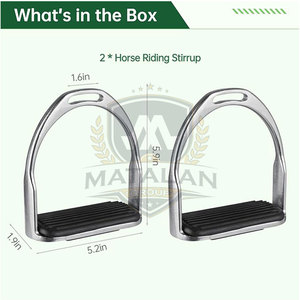 Soporte para Patas de Caballo, Acabado Liso, Diseño Ligero, Equipo de Equitación, Estribos para Montar a Caballo - Product Image 5
