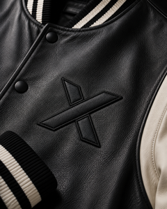 X Sports City <b>Leather</b> Wear Men <b>Leather</b> X Varsity <b>Jackets</b> By Material Combination Fleece & <b>Leather</b> Casual Stylish <b>Leather</b> Varsity - Product Image 5