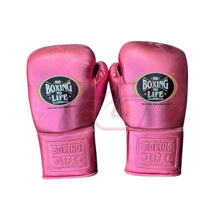 No Boxing No Life - Juego de Boxeo de Piel de Vacuno de Primera Calidad, Guantes de Combate Transpirables, Duraderos y Antideslizantes con Cordones - Product Image 5