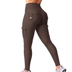 Leggings de yoga para mujer, servicio OEM, perfectos para hacer ejercicio en casa, modernos, antibacterianos, tela no transparente, pantalones de yoga ajustados. - Product Image 6