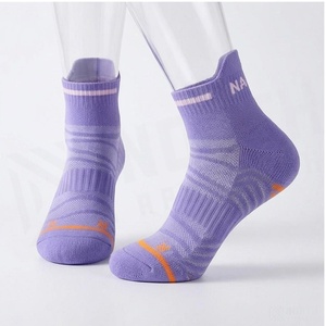 Ankle <b>Socks</b> Striped Breathable <b>Running</b> <b>Socks</b> for Adults Summer Season Thin Knitted Sport <b>Socks</b> - Product Image 3