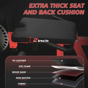 Machine de musculation multifonctionnelle pour les jambes, réglable et robuste, pour exercices de flexion et extension des jambes, équipement de gym à domicile - Product Image 4