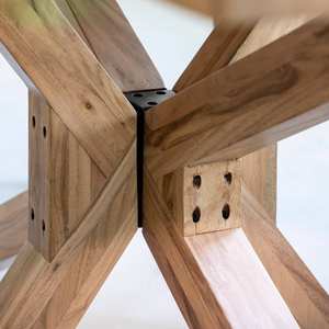 โต๊ะอาหารไม้ทรงสี่เหลี่ยมผืนผ้า รุ่นวันดานา โซลาซ ออเรโอ ทำจากไม้กระถิน - Product Image 3