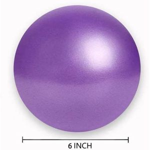 6-Inch <b>Squishy</b> Pilates Exercise Ball for Home Workouts Yoga Barre & Physical Therapy Includes Pump - Product Image 3