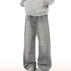 Men's <b>Stretch</b> <b>Denim</b> Jeans Outdoors High Waist Straight Cargo Pant Slim Fit Vintage Lightweight Running Gym - Product Image 3