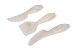 Juego de Cuchillos para Queso Hechos a Mano de Resina Marmoleada Ecológica, Aptos para Lavavajillas, Espátula para Mantequilla, Utensilios para Servir Charcutería, Cocina y Hogar - Product Image 5