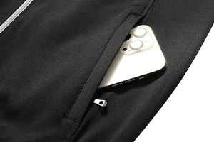 Survêtements décontractés légers personnalisés pour hommes, ensemble 2 pièces, tissu polyester/spandex, design 2-en-1, taille élastique - Product Image 4