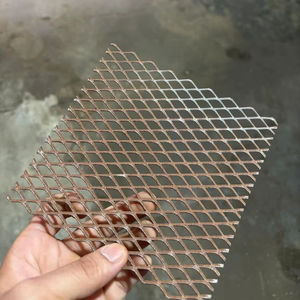 High quality industrial galvanized perforated metal <b>sheet</b> diamond hole <b>mesh</b> roll for heavy duty fencing partition - Product Image 1