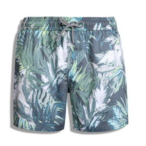 Pantalones Cortos Deportivos de Malla con Estampado Tropical para Hombre, Pantalones Cortos para Correr con Bolsillos, Pantalones Cortos de Playa Transpirables para Hombre - Product Image 1