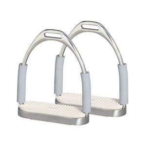 Estribos Negros de PP con Almohadilla de Goma para Uso Ecuestre, Estribos Duraderos para Montar a Caballo, Lado Izquierdo, 100% MEJOR CALIDAD - Product Image 1