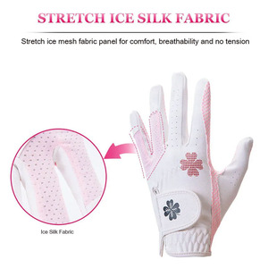 Gants de golf en cuir Pu de qualité supérieure pour femmes, paire pour main gauche et droite, conception respirante, antidérapants en silicone, gants de sport pour le golf - Product Image 5