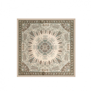 Vintage French Paisley Pattern Satin <b>Scarf</b> for Elegant Outfit Matching - Product Image 5