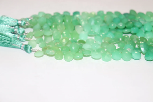 ลูกปัดคริโซเพรสบริโอเลตทรงลูกแพร์ขนาด8*11มม. หินธรรมชาติตัดด้านข้าง8นิ้ว - Product Image 4