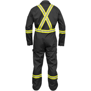 Combinaison de travail en polyester haute visibilité, combinaison de sécurité réfléchissante, combinaison industrielle haute visibilité, certifiée Oeko-Tex pour la construction - Product Image 6