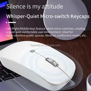 Souris de jeu sans fil silencieuse HengYu à trois modes, type C, 2 boutons, sans rétroéclairage, design ergonomique, pour ordinateur portable/ordinateur de bureau, droitier/gaucher - Product Image 5