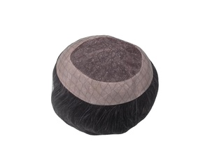 Meilleure vente au Bangladesh : Perruque toupet en cheveux naturels gris, ondulés, doux, mono, prothèse capillaire, cheveux indiens, imperméable, style vague profonde lâche - Product Image 5