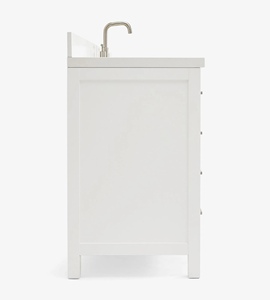 Mueble de Baño Abigail de 67 Pulgadas Directo de Fábrica, Color Blanco, con Lavabo Individual, Encimera de Cuarzo Blanco Puro Opcional, Directo de Fábrica Vietnam - Product Image 4