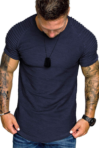เสื้อยืดออกกำลังกายผู้ชายขายดี ผลิตในปากีสถาน ดีไซน์ทันสมัย ทรงโอเวอร์ไซส์ ผลิตจากโพลีเอสเตอร์ 100% เป็นมิตรต่อสิ่งแวดล้อม ผ้าอ๊อกซ์ฟอร์ด สปอร์ต - Product Image 3
