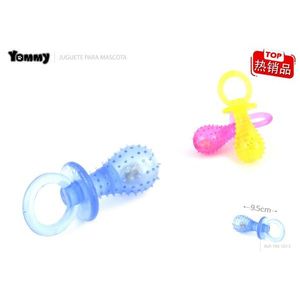 Jouet à mâcher transparent Yommy pour animaux de compagnie, sucette de 9,5 cm pour soulager les dents des chiens - Product Image 1