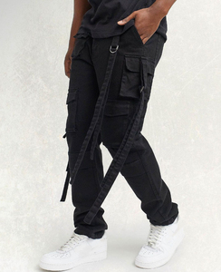 Pantalones Casuales de Estilo Urbano para Hombre, Pantalones Cargo de Alta Calidad 100% Algodón, Suaves, Modernos y Cómodos - Product Image 3