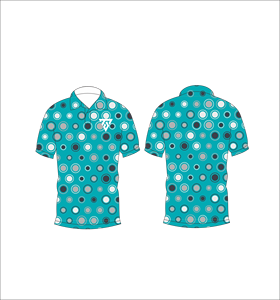 Camisa Polo con Patrón de Puntos Verde Azulado para Hombre, Manga Corta, Casual, con Botones, de Secado Rápido, Ropa Deportiva de Verano - Product Image 6