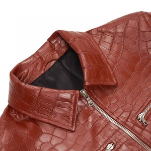 Men's Vintage Café Racer Motorcycle Jacket Distressed Brown Biker Real Genuine Leather Winter Casual Jacket for Riders <b>Canvas</b> - Product Image 2