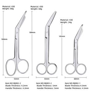 Nouveau modèle OEM Ciseaux chirurgicaux manuels en acier inoxydable pour retirer les bandages, multi-usages, certifiés CE - Product Image 4