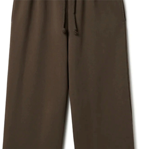 Pantalon de survêtement homme de haute qualité en molleton épais, coupe large, uni, à capuche, ample et évasé - Product Image 3