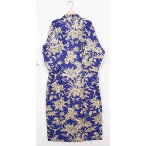 Kimono en coton indien à motifs imprimés pour femmes, robe de chambre, tenue de resort, vêtement de nuit, robe de printemps pour femmes - Product Image 6