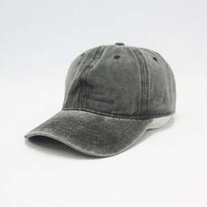 Casquette en jean classique imperméable, style sport vintage, non structurée, délavée, réglable, haute, en tissu épais, avec ouverture pour queue de cheval, unisexe, pour l'extérieur - Product Image 6
