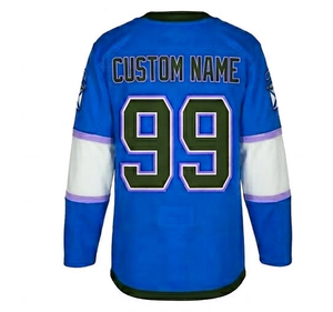 Factory Wholesale Custom Logo Sublimation Printing Plain Ice Hockey Jerseys for Men's and Women's With <b>Lace</b> <b>Collar</b> - Product Image 2