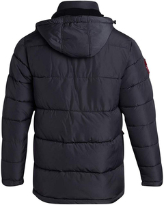 Veste d'hiver pour homme, 100% nylon, col montant, fermeture éclair sur le devant, imperméable, respirante, séchage rapide, décontractée pour l'extérieur - Product Image 1