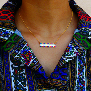 925 Sterling Silver Gold Plated <b>Rainbow</b> Fine Chain Necklaces For Women's Everyday Wear - Product Image 6