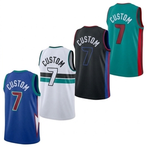 Camiseta de Baloncesto Retro Personalizada para Hombre, Sin Mangas, Sublimada, de Malla Transpirable, de Secado Rápido, 100% Poliéster, Uniforme de Equipo para Adultos - Product Image 4