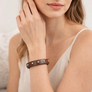 สร้อยข้อมือเรซิ่นประดับดอกไม้แห้งทำมือจากธรรมชาติ สร้อยข้อมือดอกเดซี่แห้ง สร้อยข้อมือสแตนเลสสำหรับผู้หญิง - Product Image 1