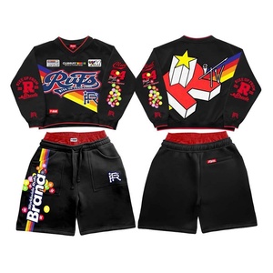 Pantalones Cortos Deportivos de Verano para Hombre, Estilo Hip Hop, Tejidos, 100% Algodón, Estampado por Transferencia de Calor, Secado Rápido y Transpirables, OEM - Product Image 3