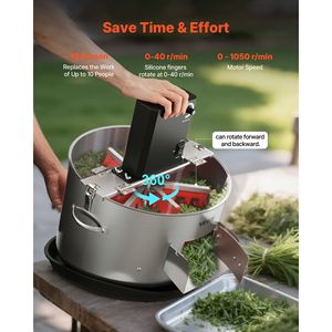 Trimmer Elettrico per Foglie e Germogli da 16 Pollici con Funzione Manuale, Lame in Acciaio Inossidabile per Taglio Visivo a Umido, Forbici da Potatura - Product Image 3