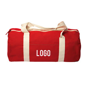 Sacs de voyage en toile écologiques durables et personnalisés, grands sacs de sport pour la nuit, sacs fourre-tout pour le yoga et la remise en forme, sacs à main avec poche avant - Product Image 1