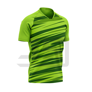 Maillot de football imprimé 100 % coton, antibactérien, séchage rapide, respirant, col en V, unisexe, doux et confortable, pour le sport - Product Image 2
