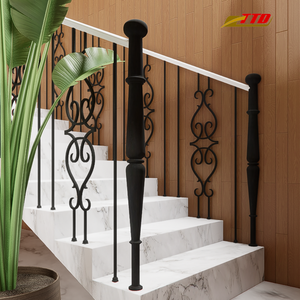 Rampe d'escalier en fer forgé de haute qualité avec balustres ornementaux pour maisons de luxe, villas et projets hôteliers - Product Image 3